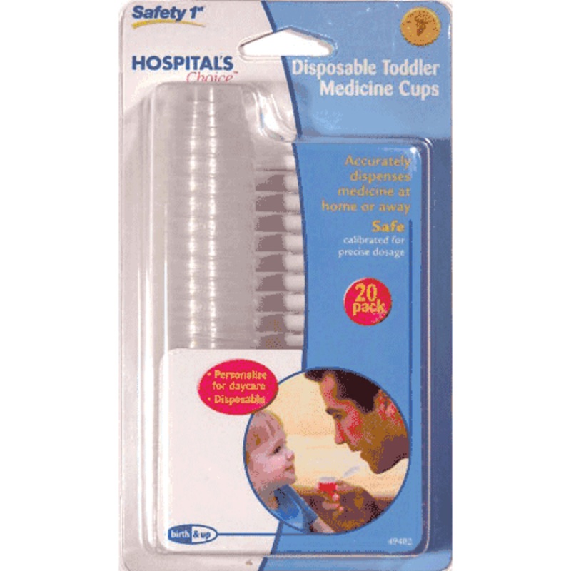 Safety 1st Disposable Toddler Medicine Cups-20 Pack – D