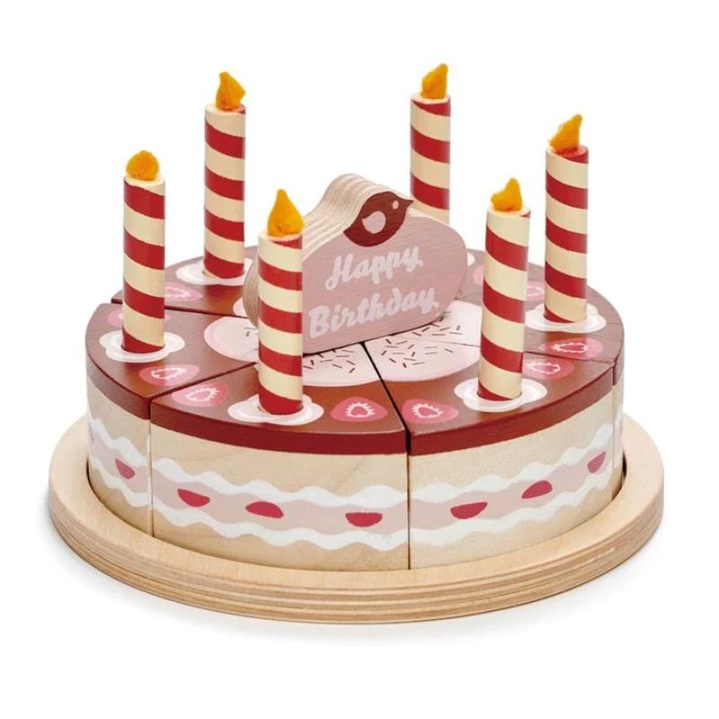 Wooden Birthday Cake