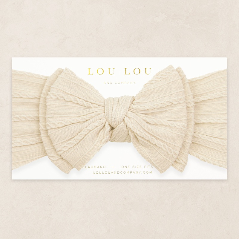 Cable Knit Headband – Oat