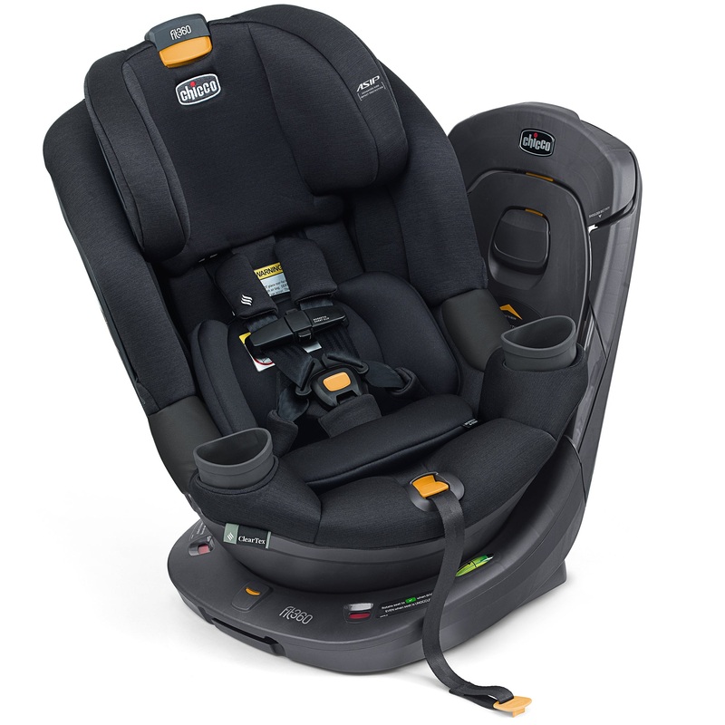 Chicco Fit360 ClearTex Rotating Convertible Car Seat – Obsidian