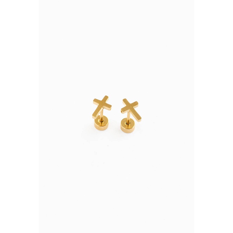 Pip Pop Post Cross Earring