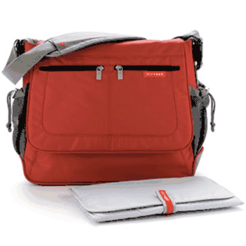 Skip Hop Via Messenger Diaper Bag – Red