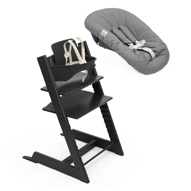 Tripp Trapp High Chair 2 Anthracite New Born Set