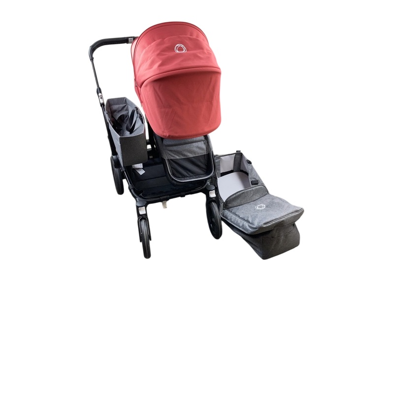 Bugaboo Donkey 5 Mono Stroller, Black, Sunrise Red, Grey Melange, 2024