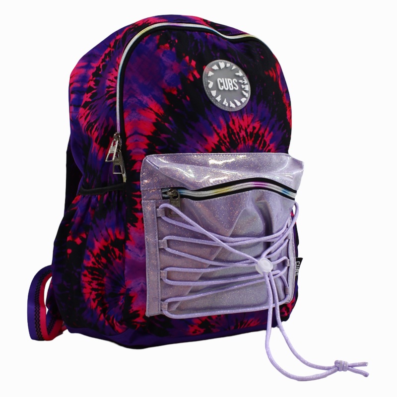 Cubs Tie Dye Backpack  Black & Purple