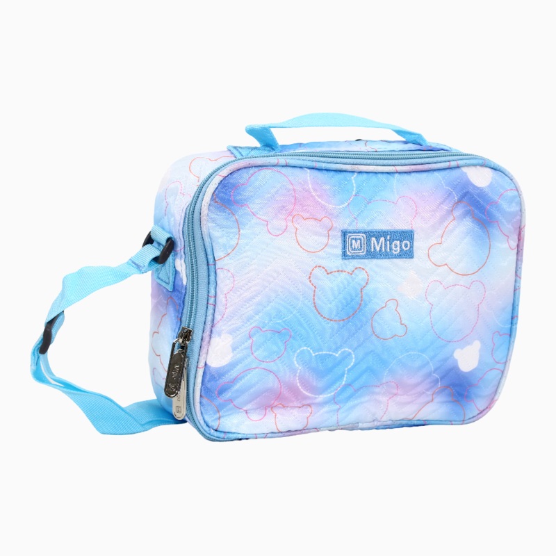 Fabric Mickey Mouse Lunch Bag – Light Blue