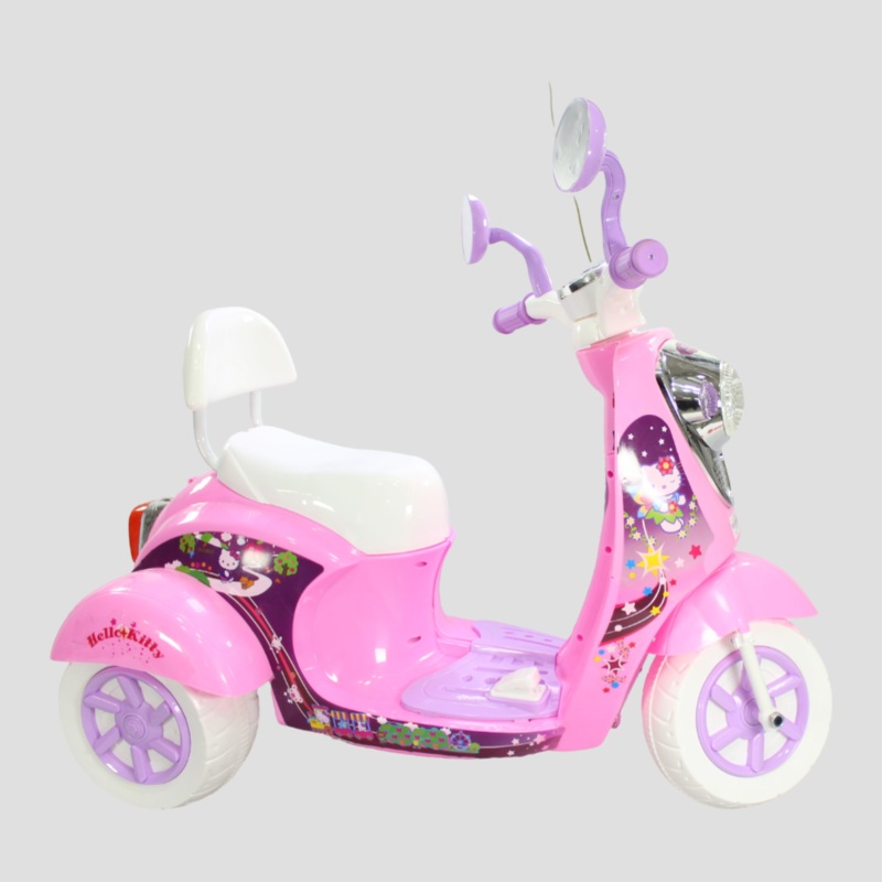 Hello Kitty Electric Rides-on Motorcycle for Kids  Pink  QM-168