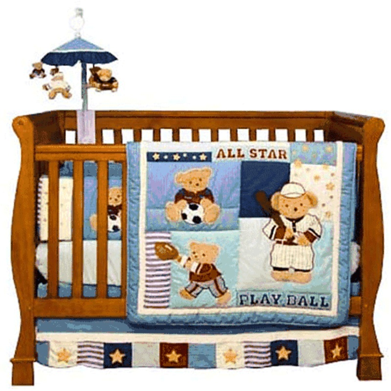 KidsLine Play Ball 6 Piece Crib Bedding Set