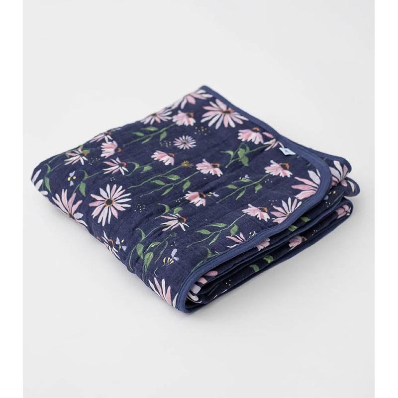 Little Unicorn Cotton Muslin Quilt – Dark Coneflower