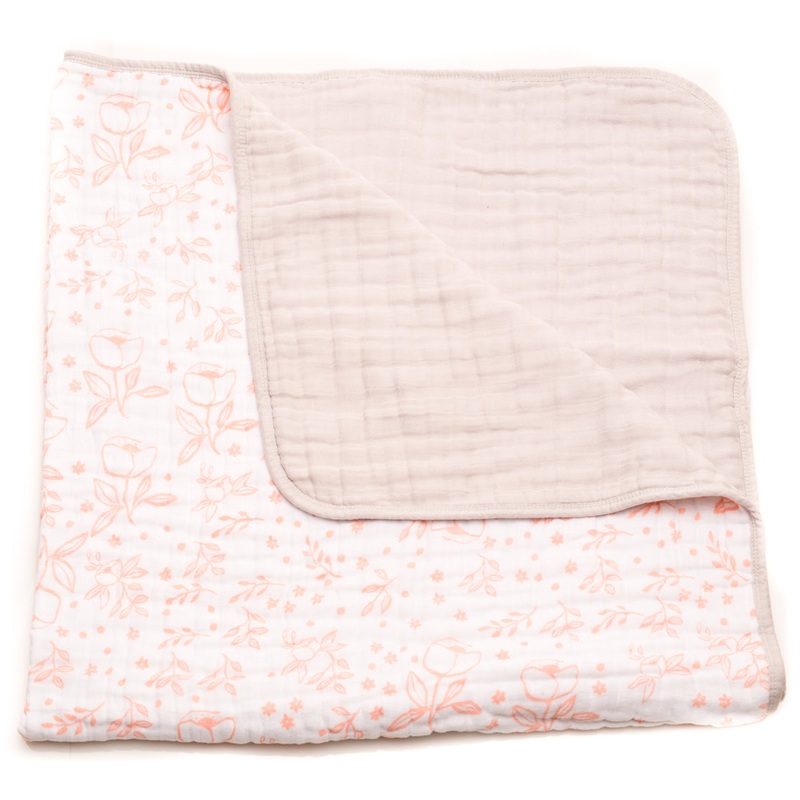Little Unicorn Cotton Muslin Quilt – Garden Rose