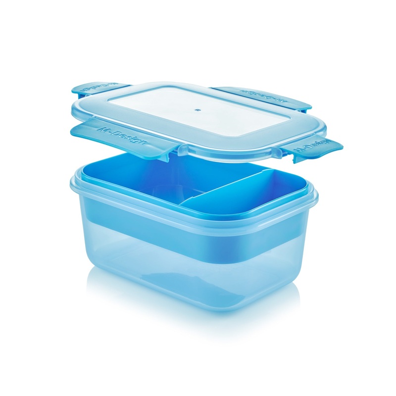 M Design Lunch Box, 1.1 Liter – Blue