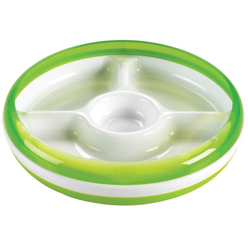 OXO Tot Divided Plate in Green