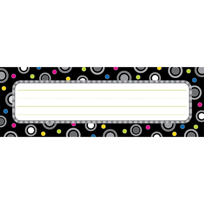 Polka Dot Party Name Plates