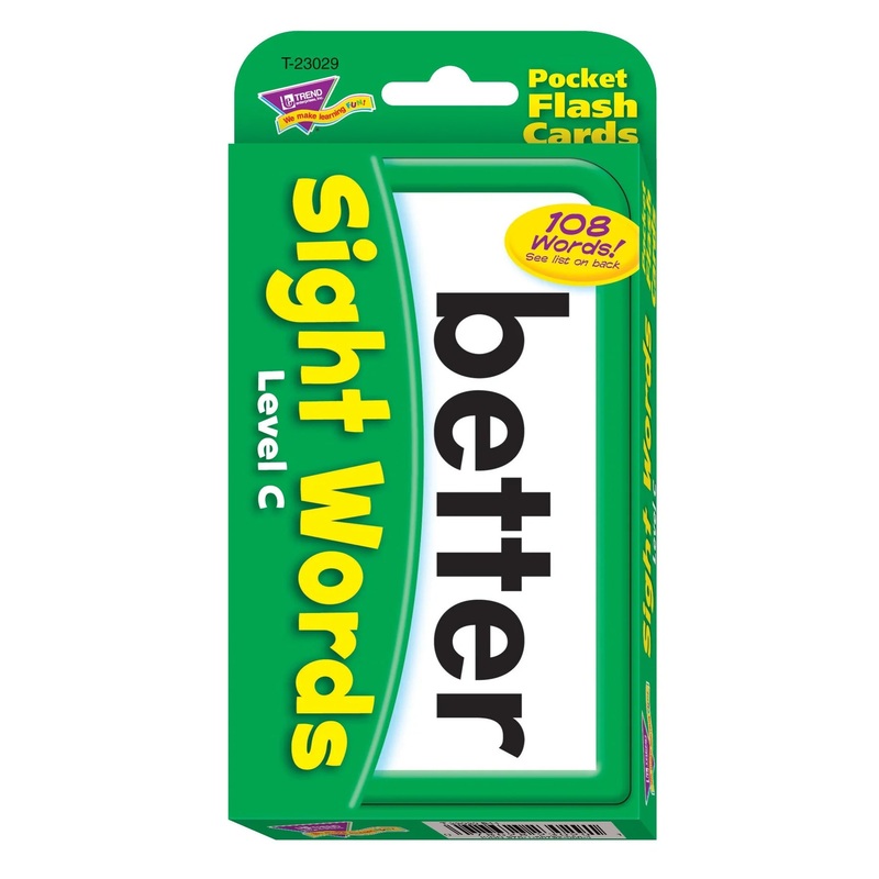Sight Words  Level C Pocket Flash Cards