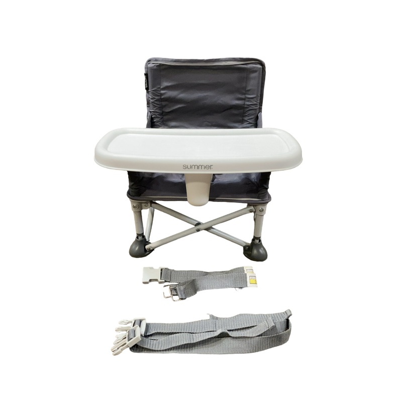 Summer Infant Pop ‘n Sit Portable Booster, Gray