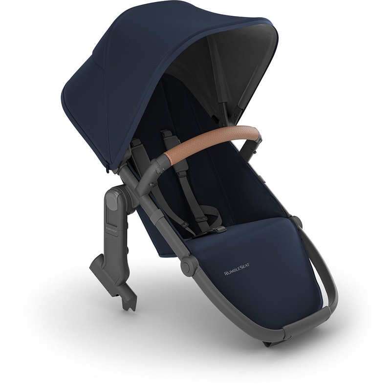 UPPAbaby RumbleSeat V2+ – Noa (Navy / Carbon Frame / Saddle Leather)