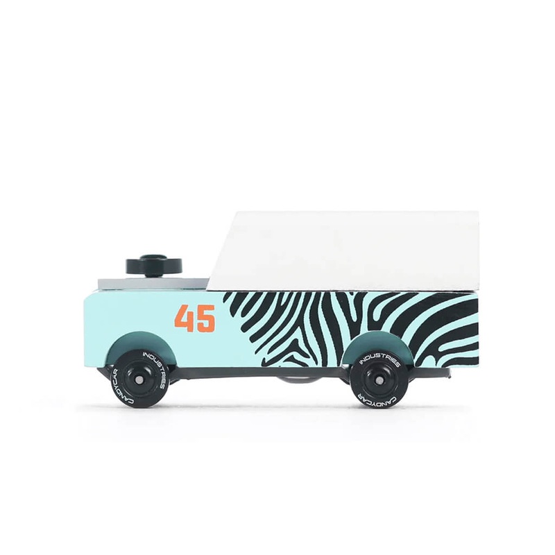 Candylab Mini Drifter Zebra Toy Car