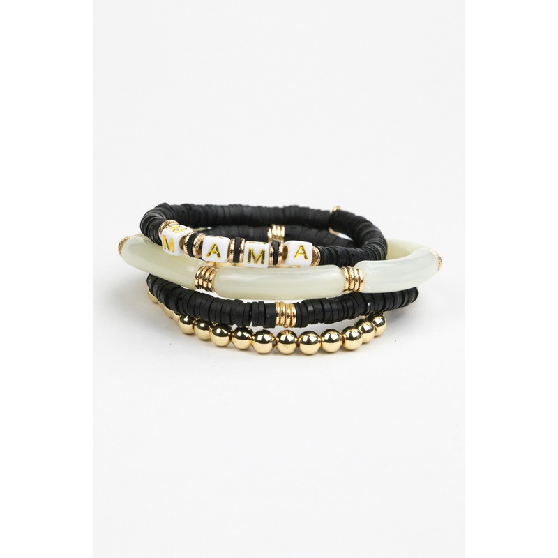 Mama Tubular Beaded Bracelet Set