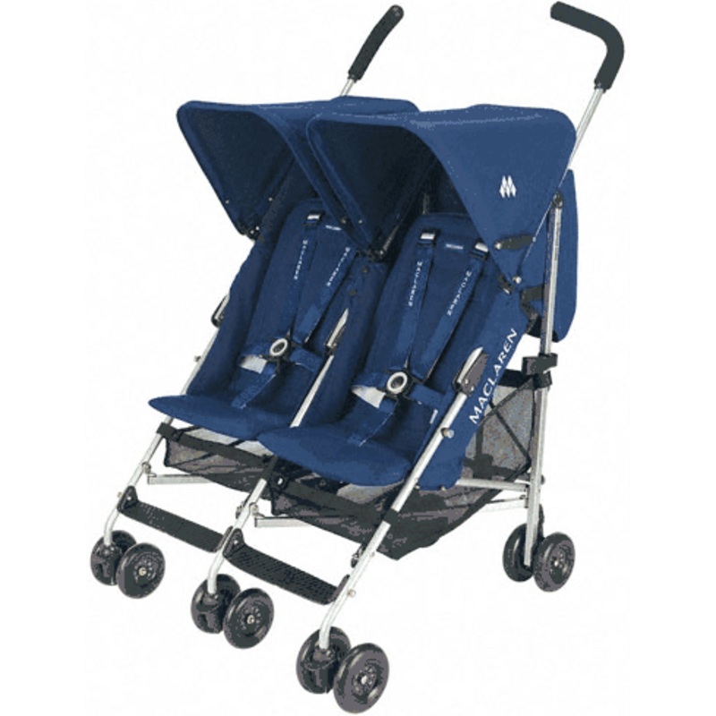Maclaren Twin Triumph Stroller 2009 Navy