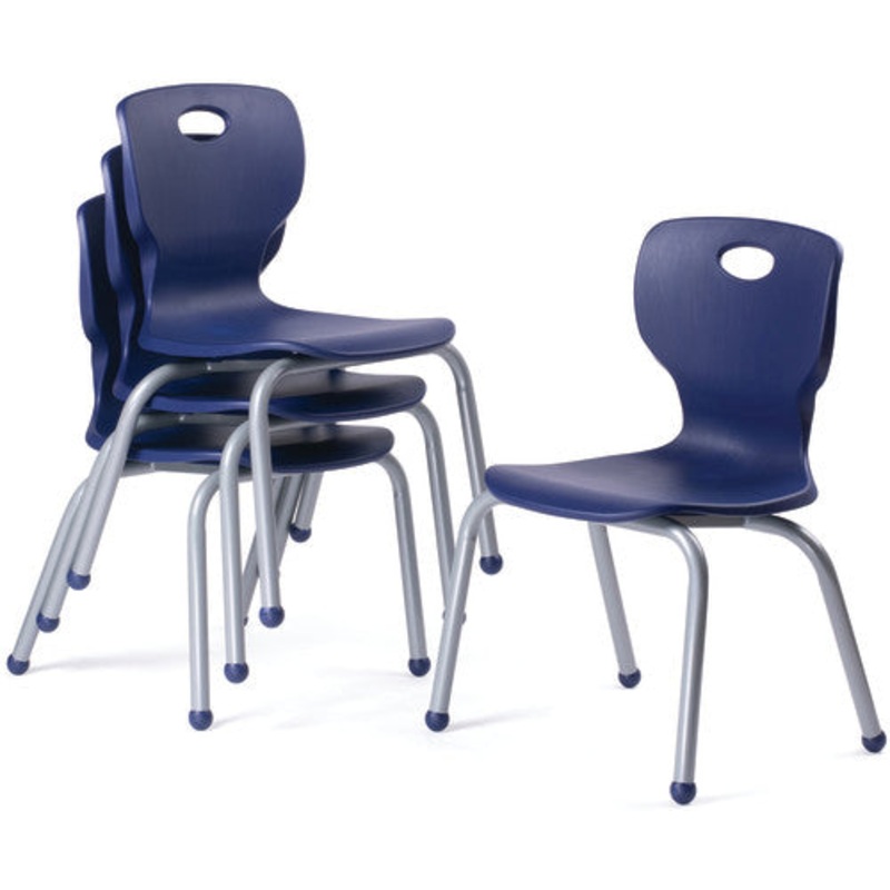 NAAR – School Student Stack Chairs, 6/Pack, Seat Height 12″, Ball Glides