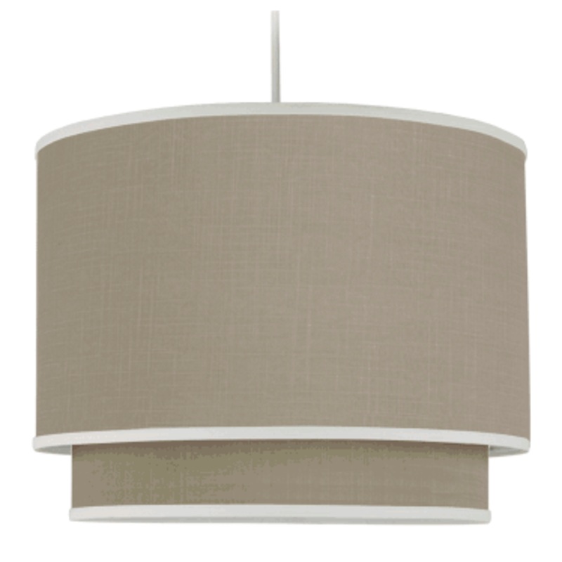 Oilo Solid Double Cylinder Light in Taupe