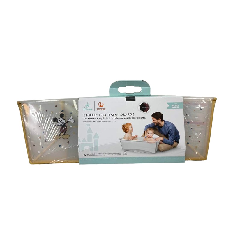 Stokke Flexi Bath Foldable Baby Bathtub, Mickey Mouse, XLarge