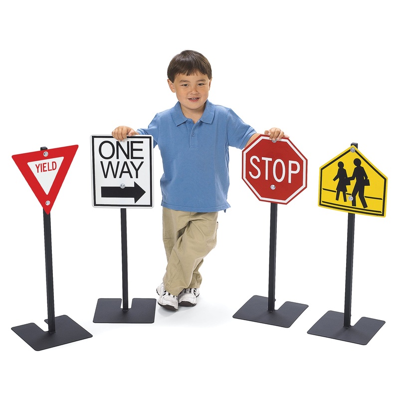 TRAFFIC SIGNS SET OF 4