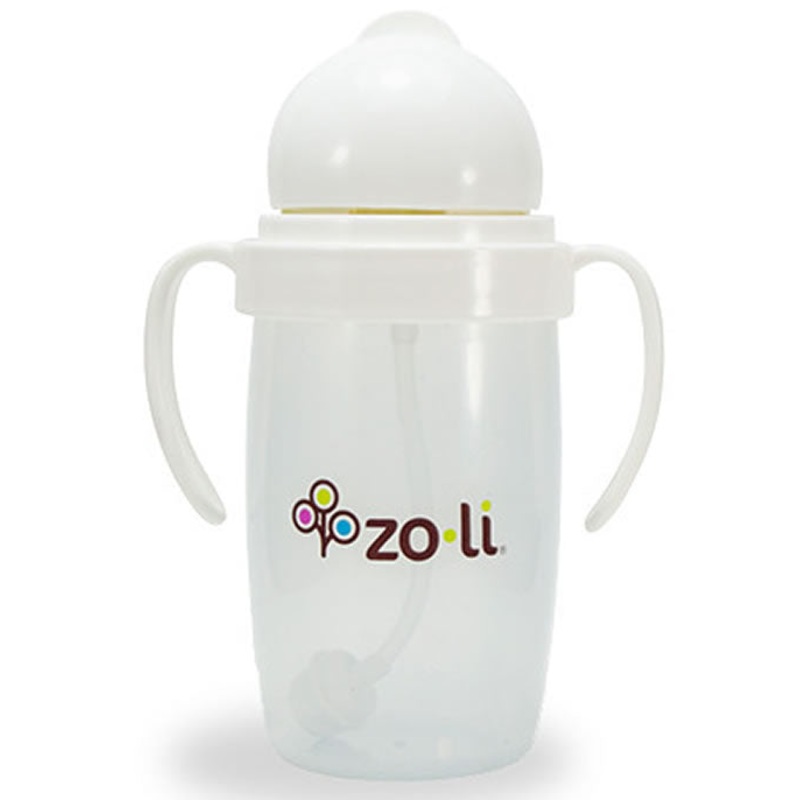 ZoLi Bot 2.0 10 oz Straw Sippy Cup – White