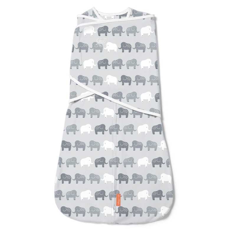 Arms Free Convertible Swaddle, Size 3-6 months, 1pk – Elephant in A Row