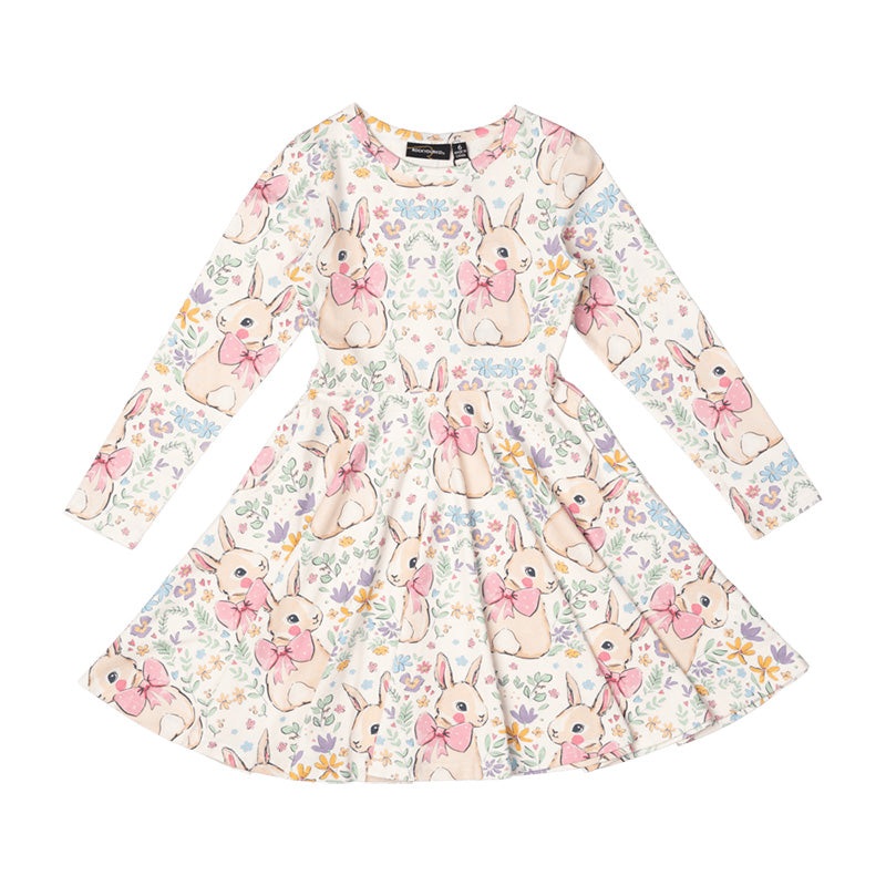 Bunny Waisted Dress – Cream