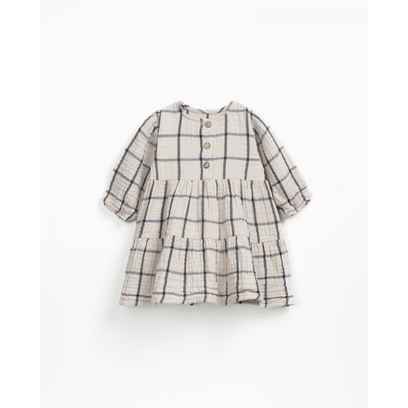 Checkered Dress – Natural