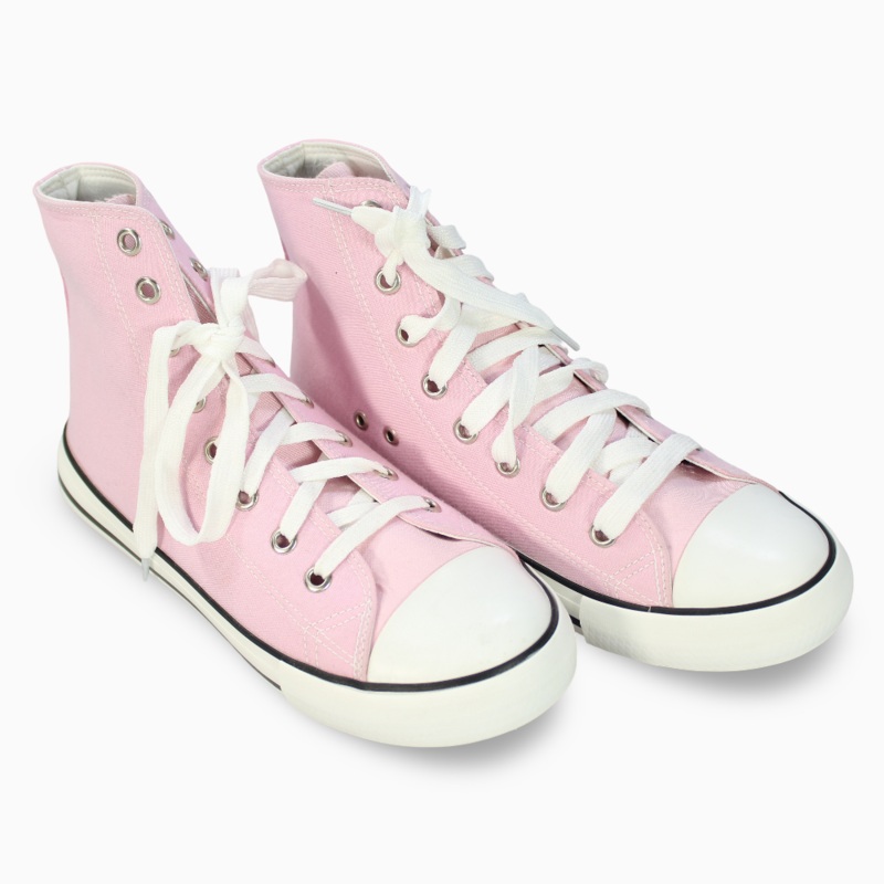 Girls Canvas Half Boots – Pink