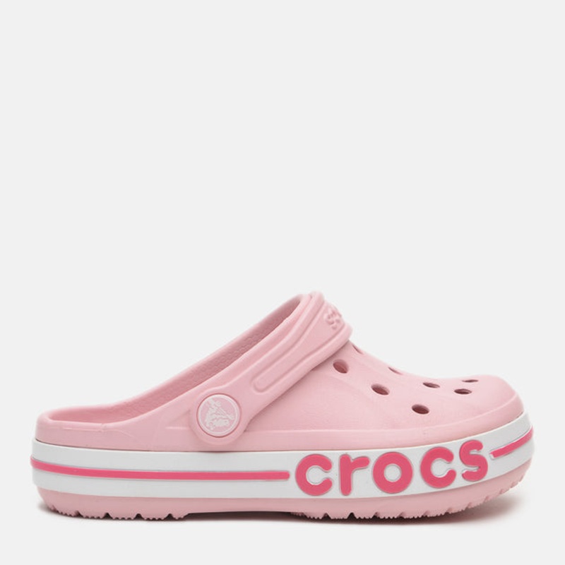Girls Pink Crocs Slippers
