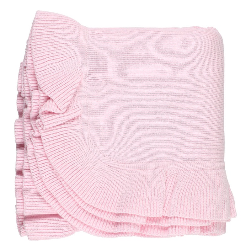 Jersey Knitted Ruffle Blanket