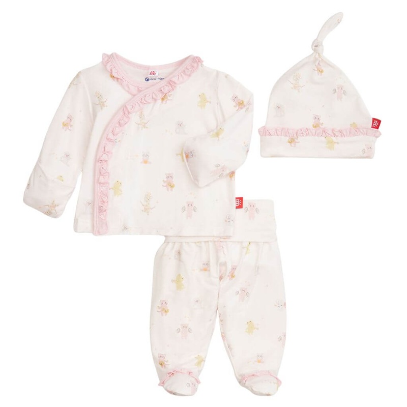 Modal Kimono Set Baby Beats Pink