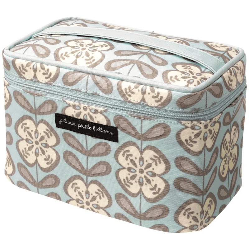 Petunia Pickle Bottom Travel Train Case Peaceful Portofino