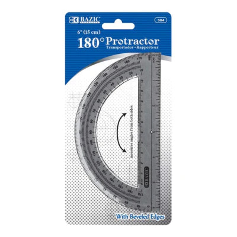 PROTRACTOR SEMICIRCULAR 6″