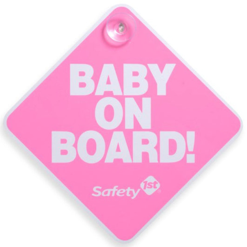 Safety 1st Baby On Board Sign – Pink