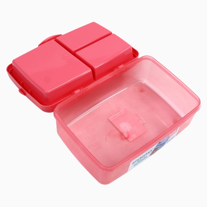 Sistema Plastic Lunch Box  Pink