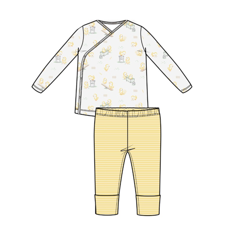 Baby Chicks Take Me Home Set With Roll Over Cuff Pant
