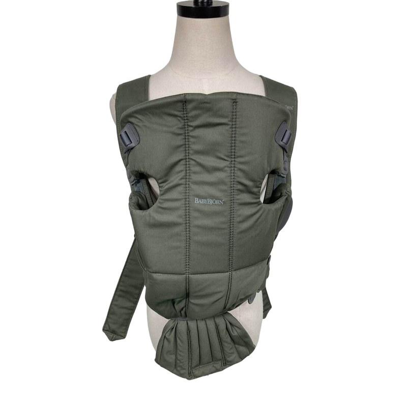 BabyBjorn Baby Carrier Mini, Dark Green Woven