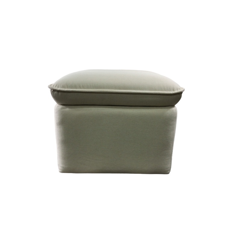 Babyletto Cali Storage Ottoman, Performance Cream Eco-Weave