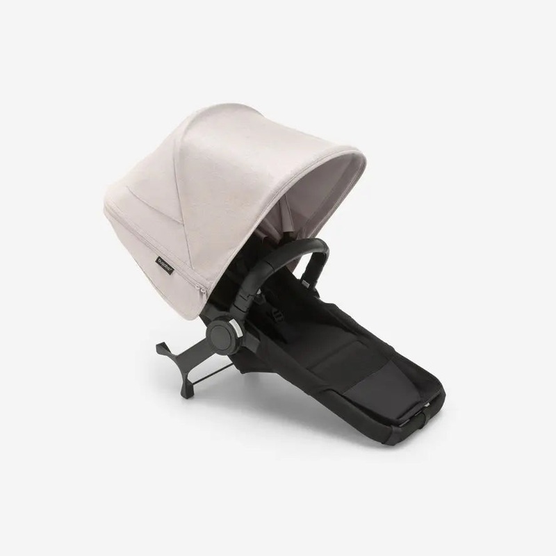 Bugaboo Donkey 5 Duo Extension Set, 2024, Black, Midnight Black, Misty White, with Canopy