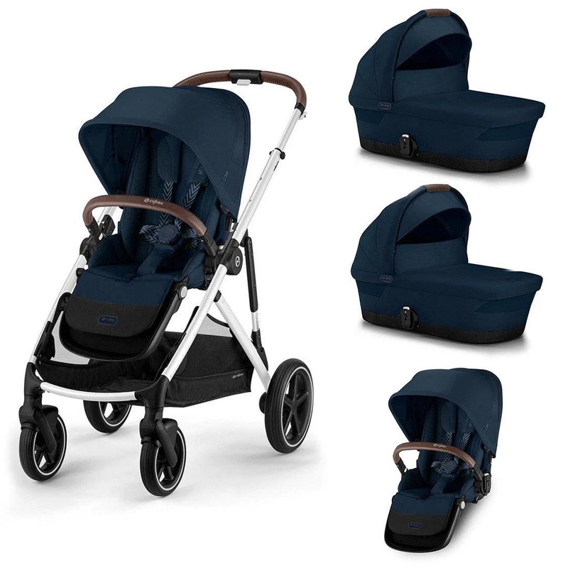CYBEX Gazelle S Twin Bundle (2 seats 2 carrycots) – Ocean Blue