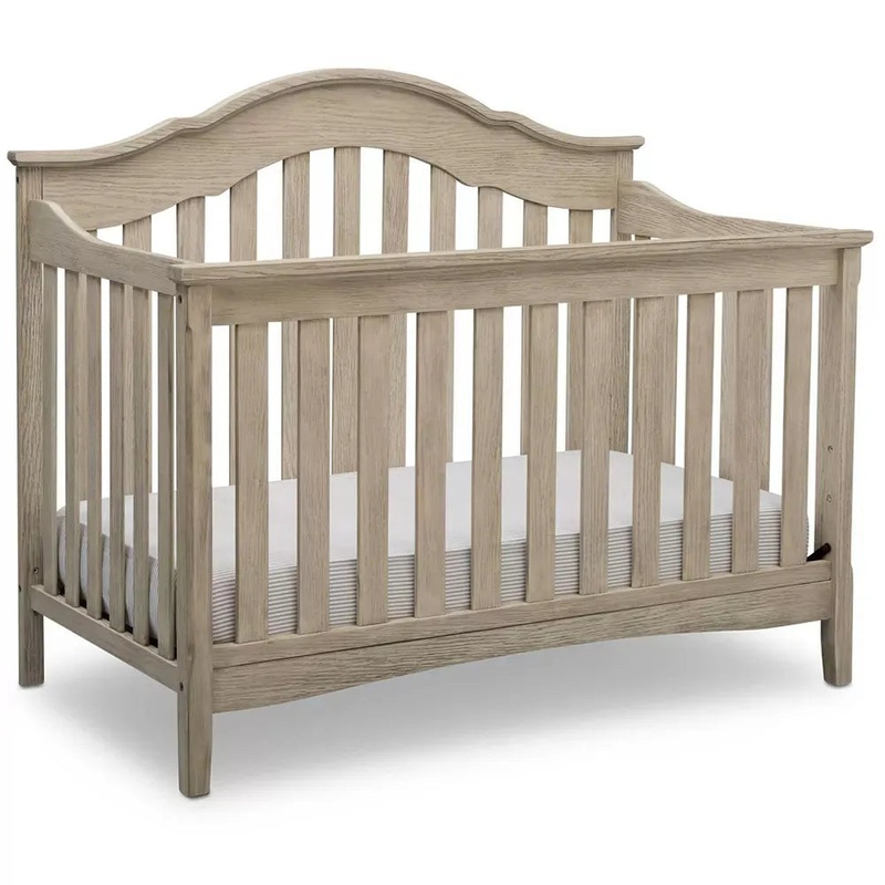 Farmhouse 6-in-1 Convertible Crib – Textured Limestone