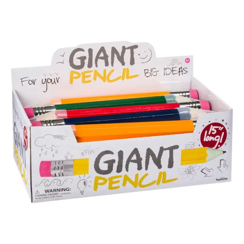 Giant Pencil, 15″, Assorted Colors