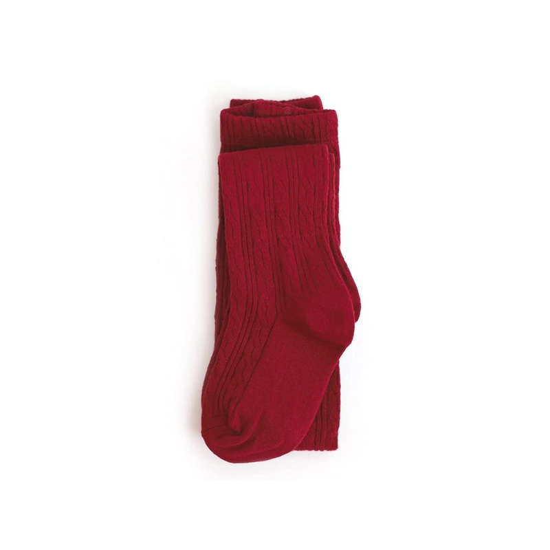 Little Stocking Co Crimson Cable Knit Tights