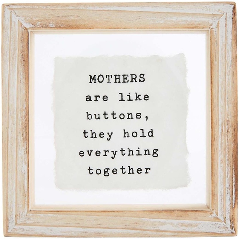 Mud Pie Mother Glass Plaque