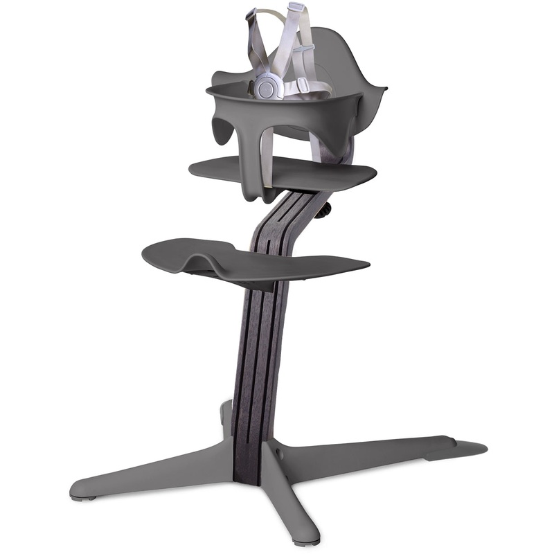 Nomi Highchair – Gray/Black Oak