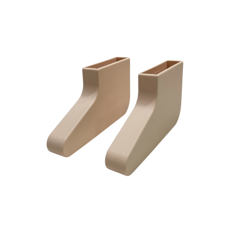 Piccalio Foldable Helper Tower Grip Slippers, Natural